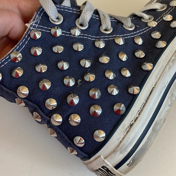 Converse All Star Studded, Distressed High Tops - Picture 3 of 11